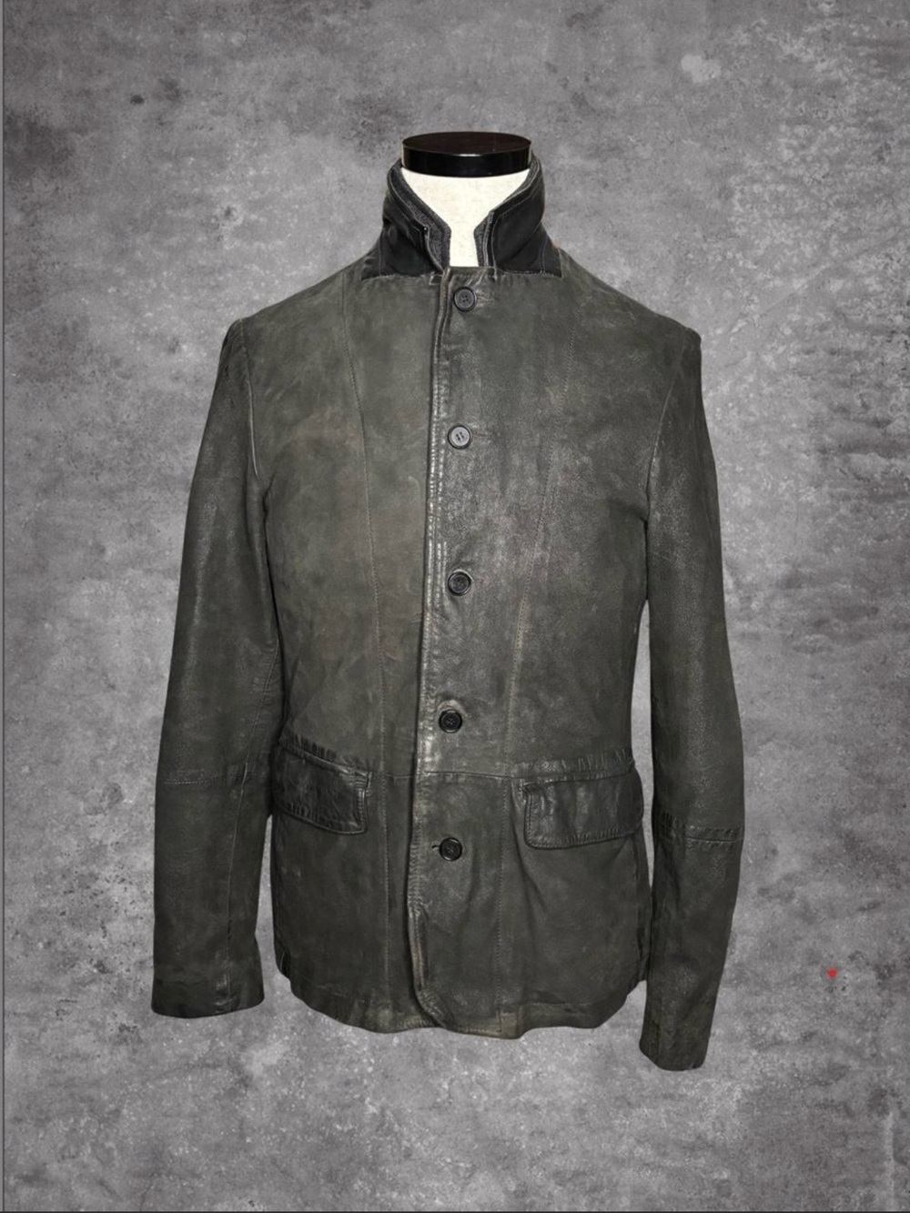 All Saints Waxed Survey Suede Blazer